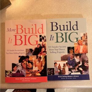 BUILD IT BIG set of 2 paper back books by the Direct Selling Women’s Alliance
